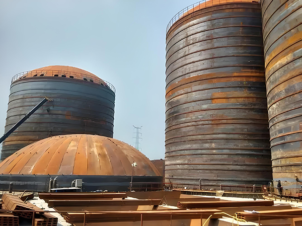 群英乡焦粉钢板仓